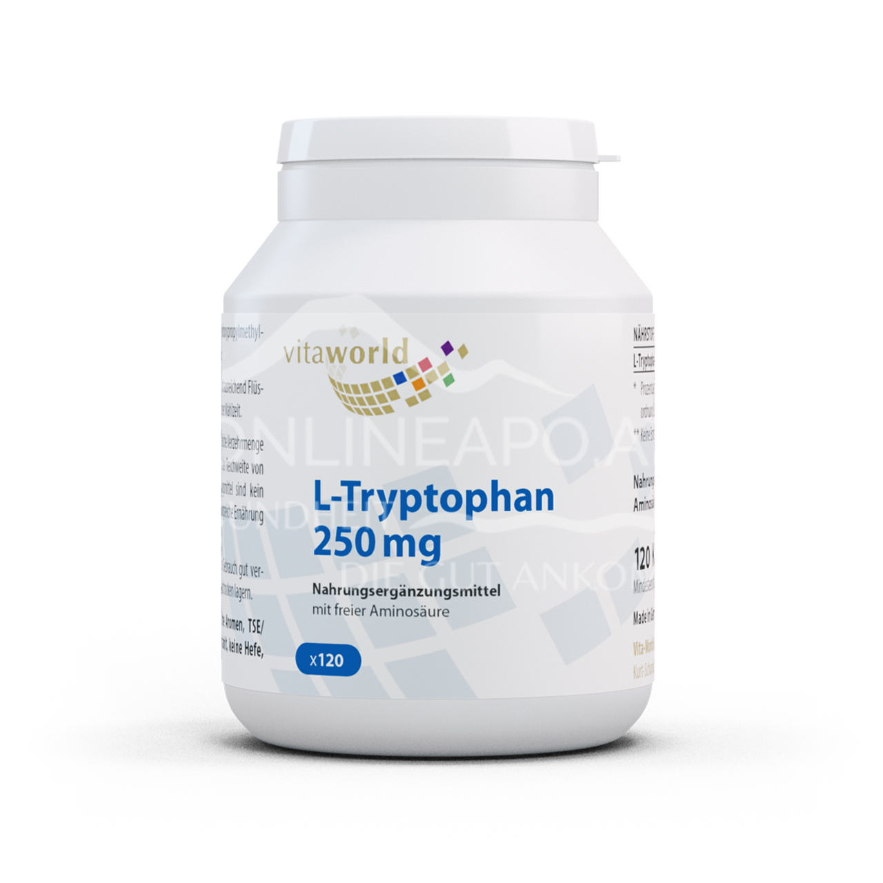 Vitaworld L-Tryptophan 250 mg capsules