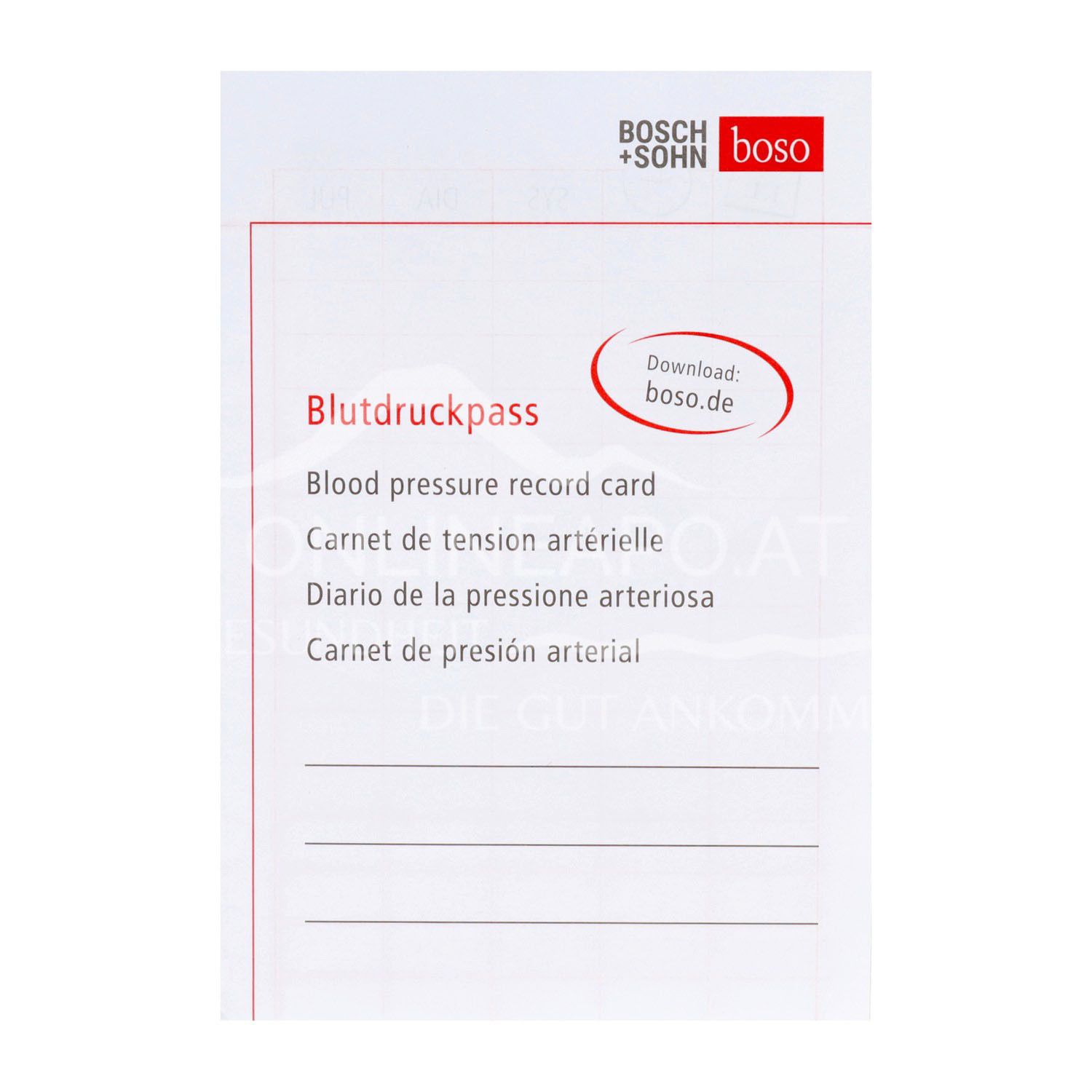 boso Blutdruckpass