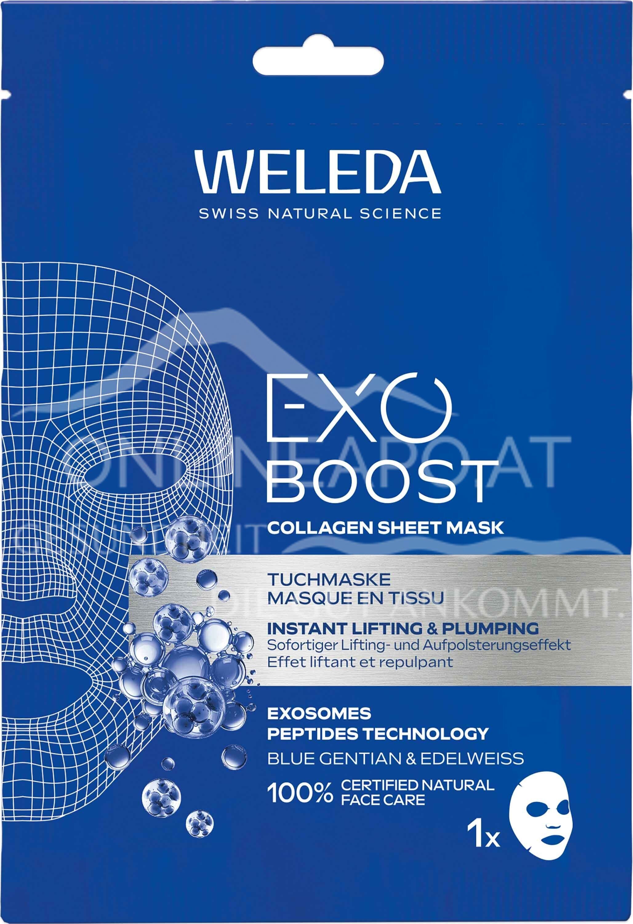 Weleda EXO BOOST Collagen Sheet Mask Blue Gentian