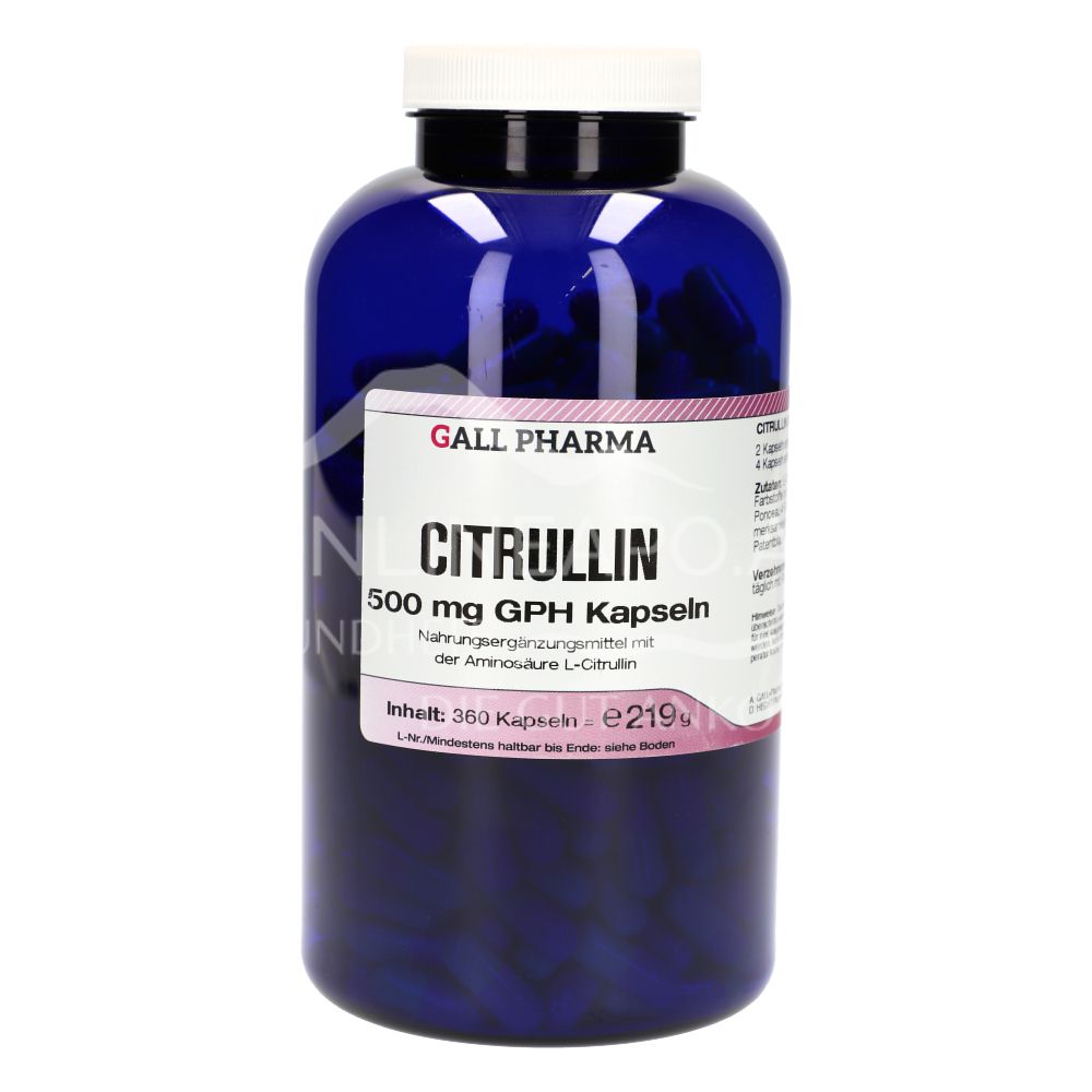 Gall Pharma Citrulline 500 mg capsules