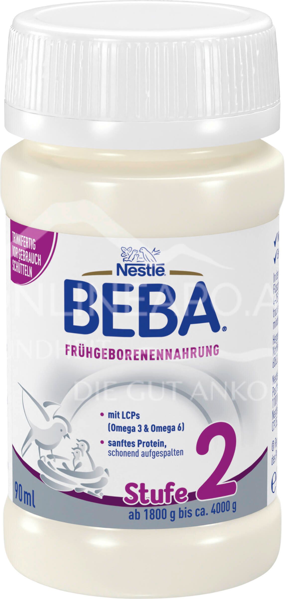 Nestlé Beba Frühgeborenennahrung Stufe 2, trinkfertig 90 ml