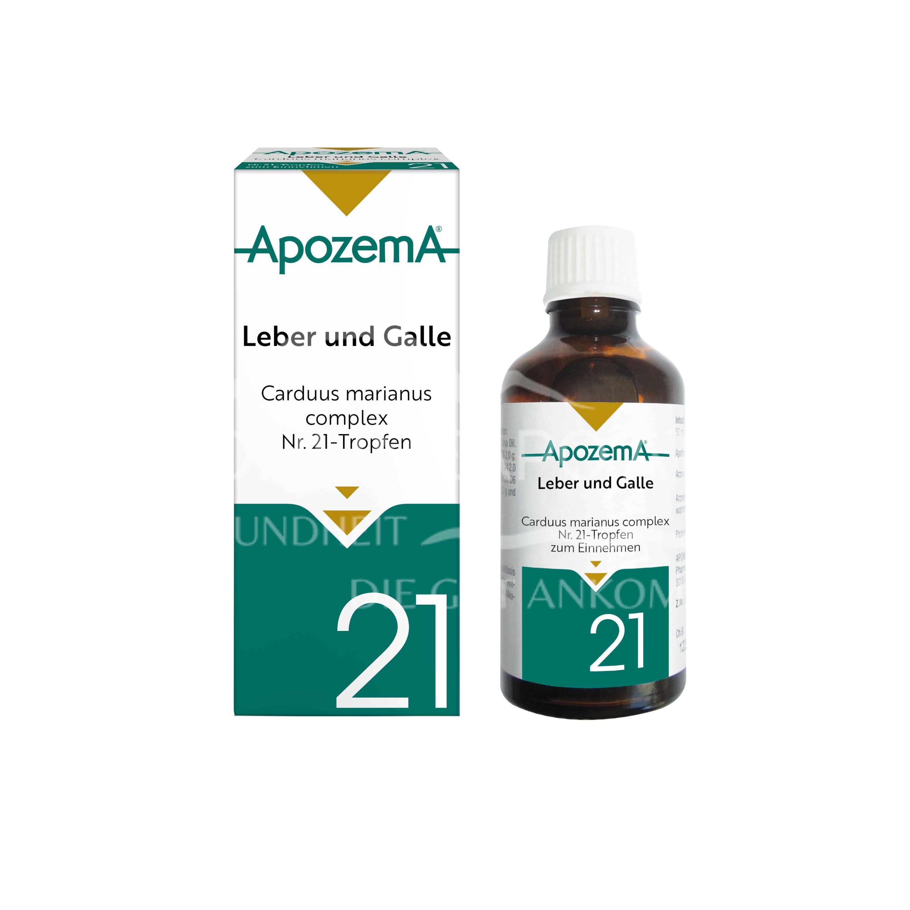 Apozema® Leber und Galle Carduus marianus complex Nr. 21 Tropfen zum Einnehmen