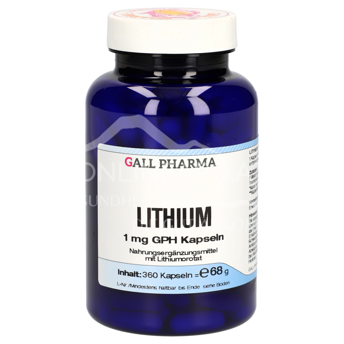 Gall Pharma Lithium 1 mg Kapseln