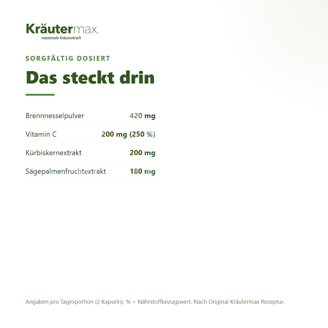 Kräutermax Sägepalme plus Kapseln