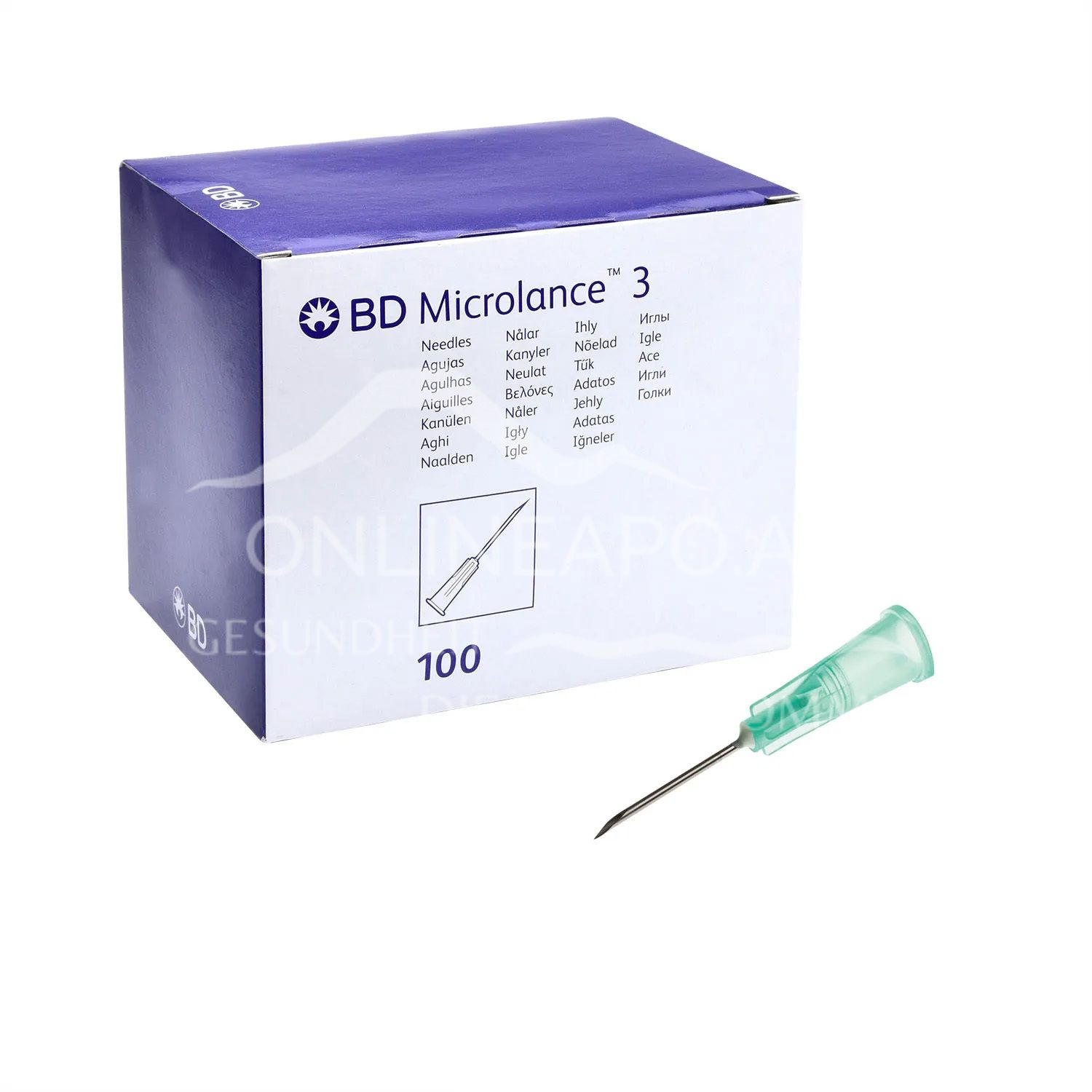 BD Microlance™ 3 Einmal-Kanülen 21G x 5/8, 0,8 x 16 mm, grün