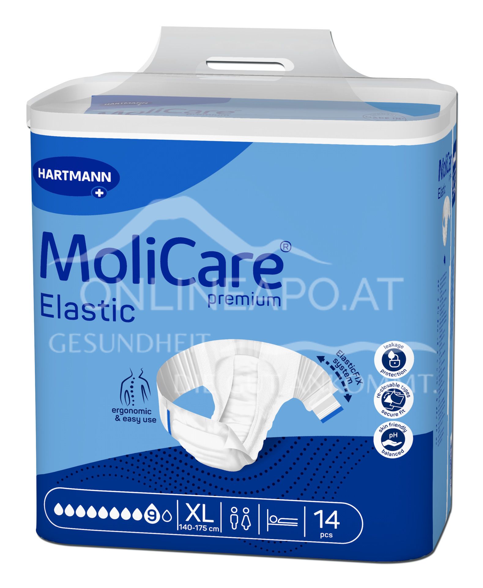 MoliCare® Premium Elastic 10 drops incontinence briefs Medium