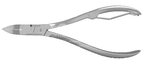 Kozbach Pharma 63 Nail nippers, nickel-plated roller spring, 12 cm