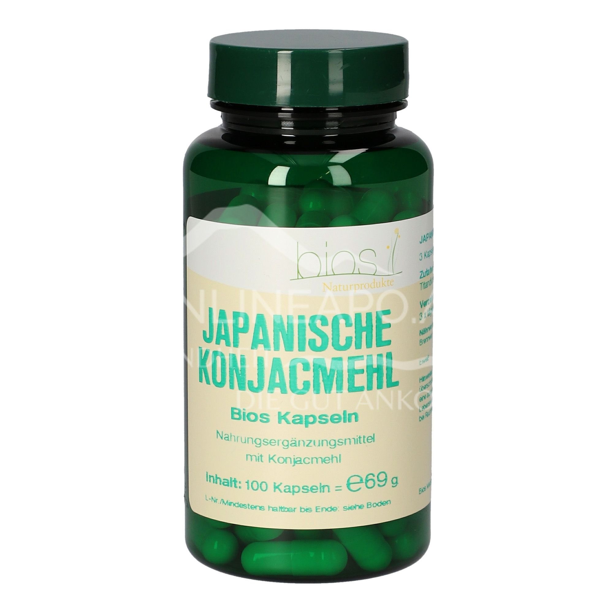 Bios Japanese konjac flour 600 mg capsules
