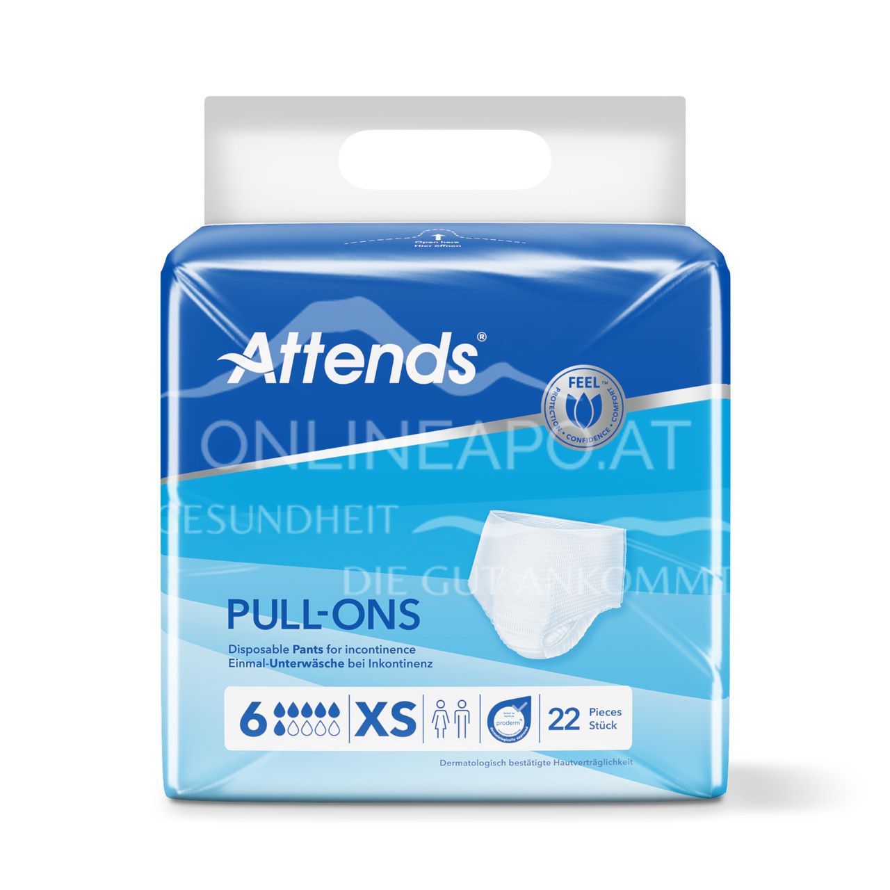 Attends Pull-Ons 6 XS - Disposable underwear for incontinence