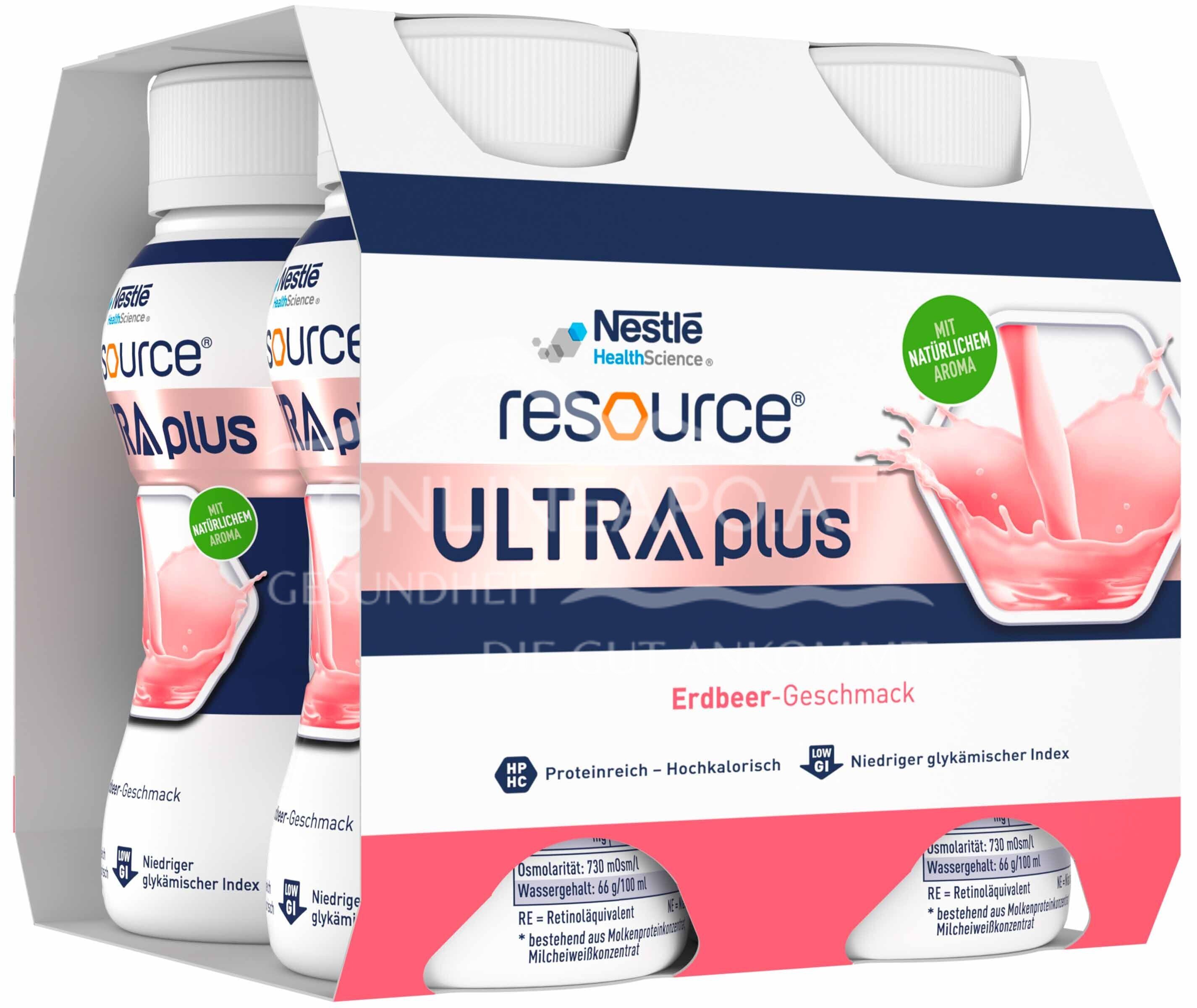 Resource® ULTRA plus High Protein Erdbeere Trinknahrung 200 ml