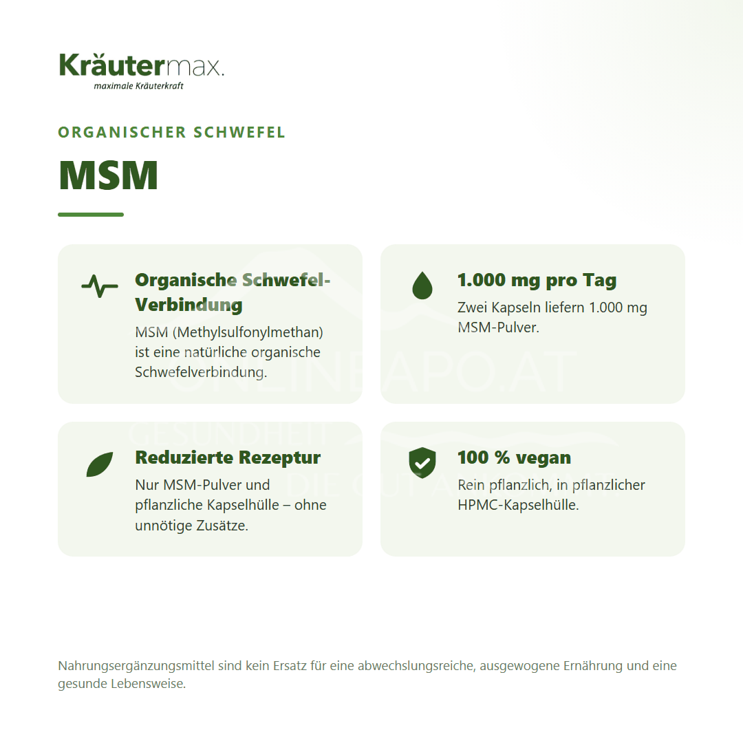 Kräutermax MSM Kapseln
