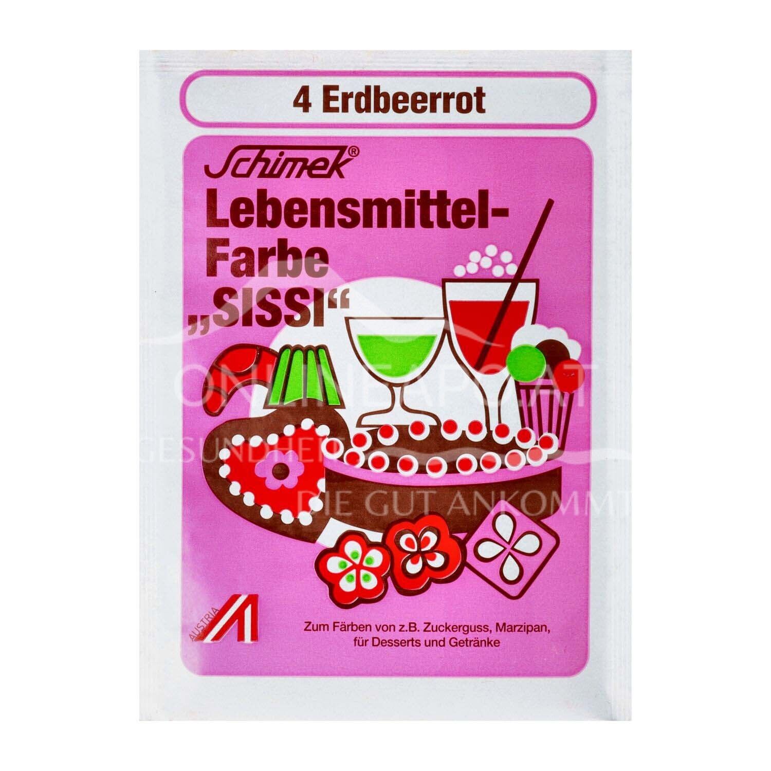 Schimek® Lebensmittelfarbe  "Sissi" - 4 Erdbeerrot