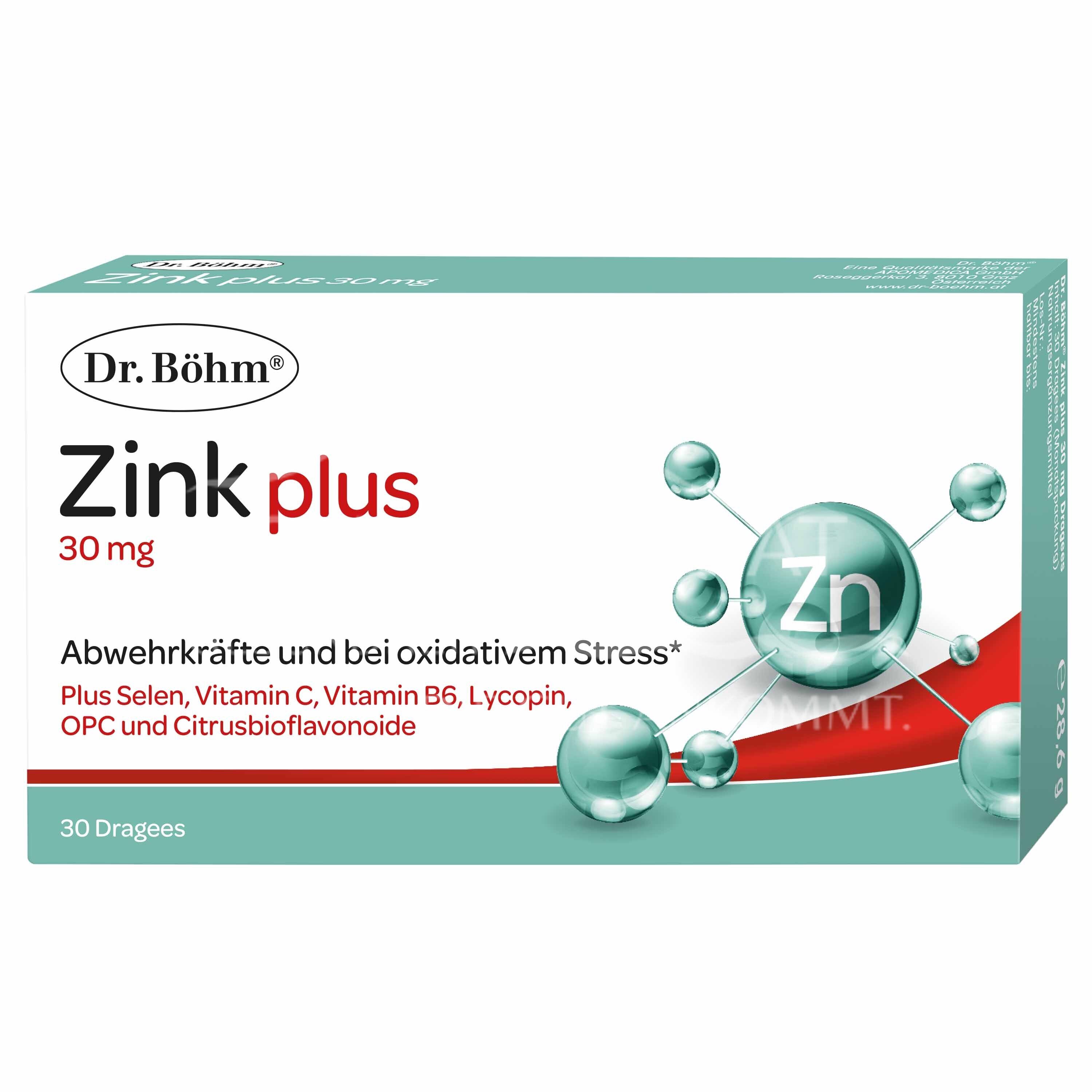 Dr. Böhm® Zink Plus 30 mg Dragees