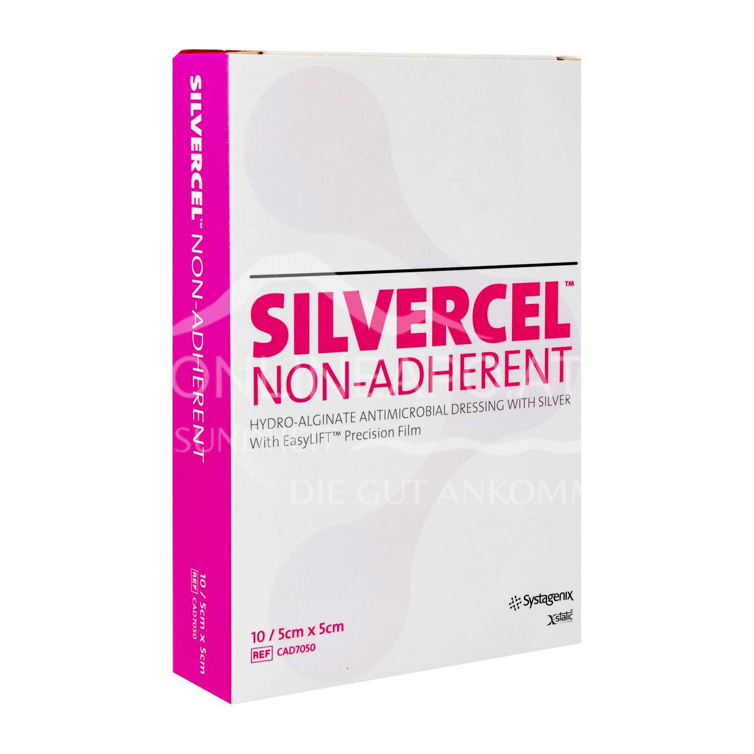 3M™ Silvercel™ Non-Adherent Silberhaltige antimikrobielle Hydroalginat-Wundauflagen steril, 5 x 5 cm