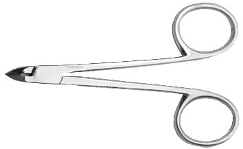 Kozbach Pharma 66R Skin forceps, scissor shape stainless steel, 10 cm