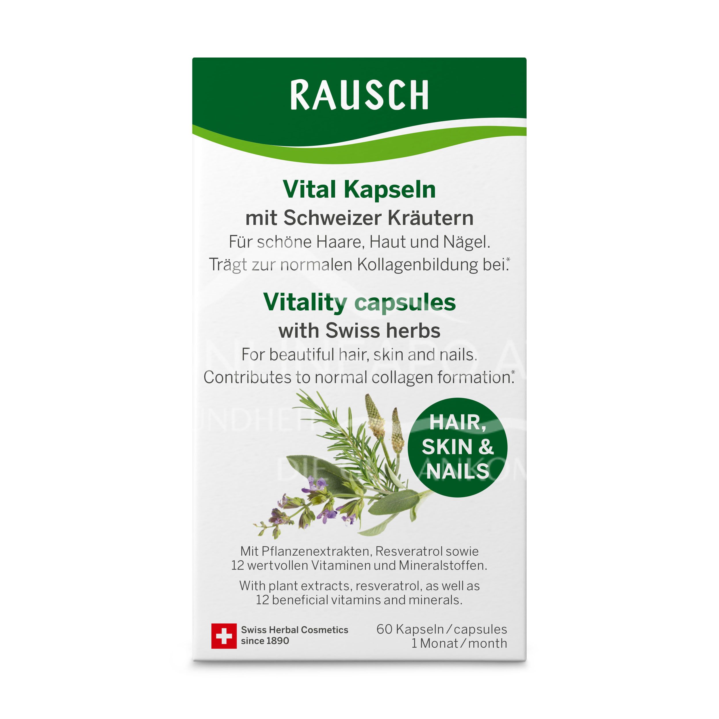 RAUSCH Vital Kapseln mit Schweizer Kräutern