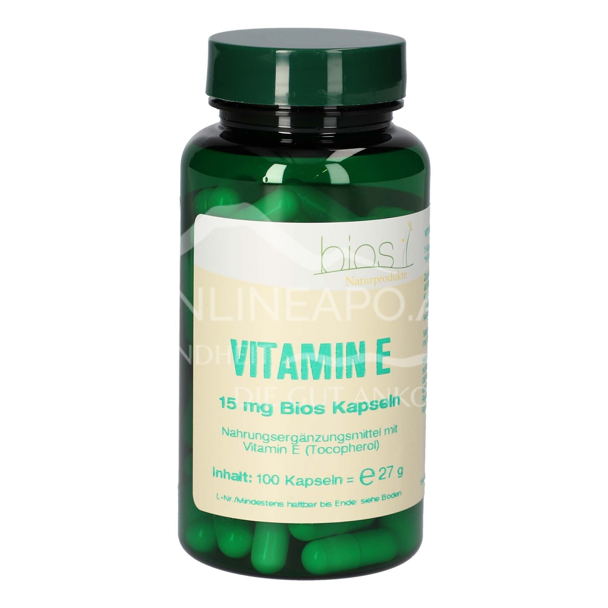 Bios Vitamin E 15 mg capsules