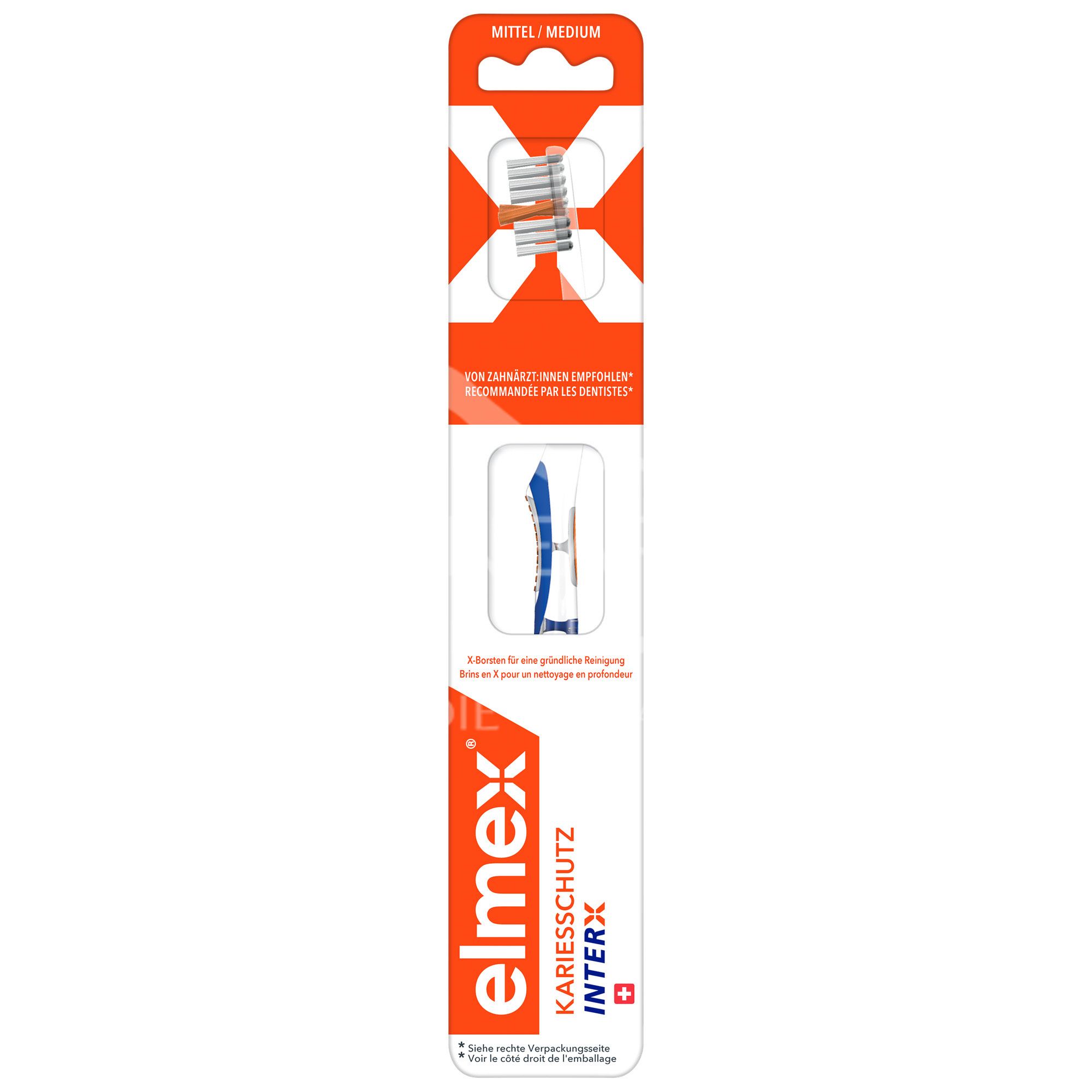 elmex® Kariesschutz InterX Zahnbürste - mittel