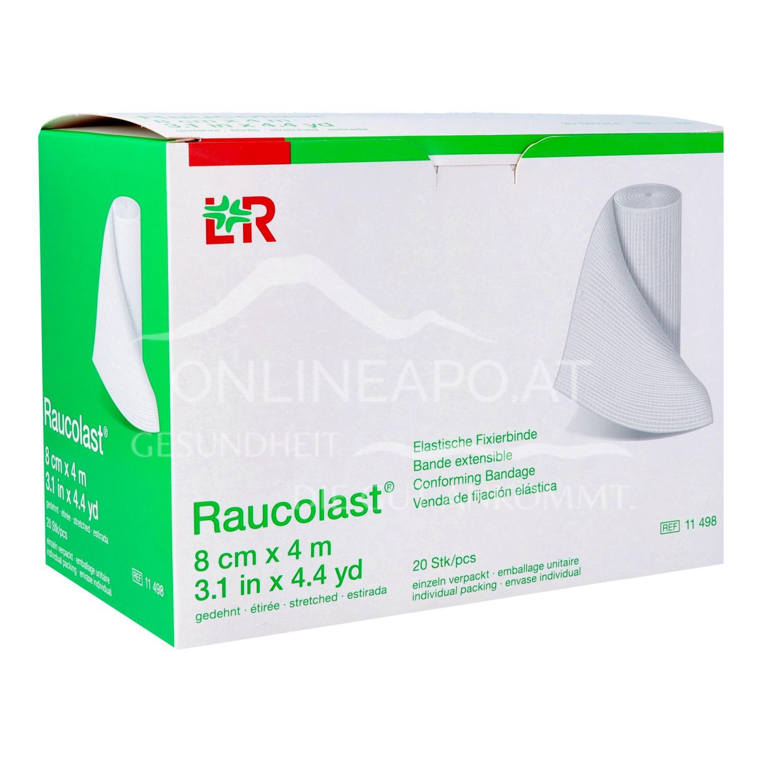 Raucolast® Elastische Fixierbinde 8 cm x 4 m