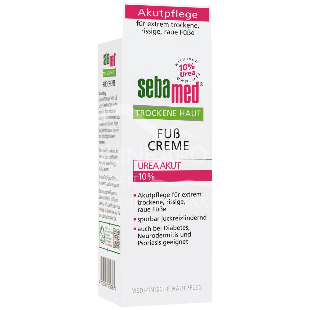 Sebamed Trockene Haut Fuß Creme Urea Akut 10% 