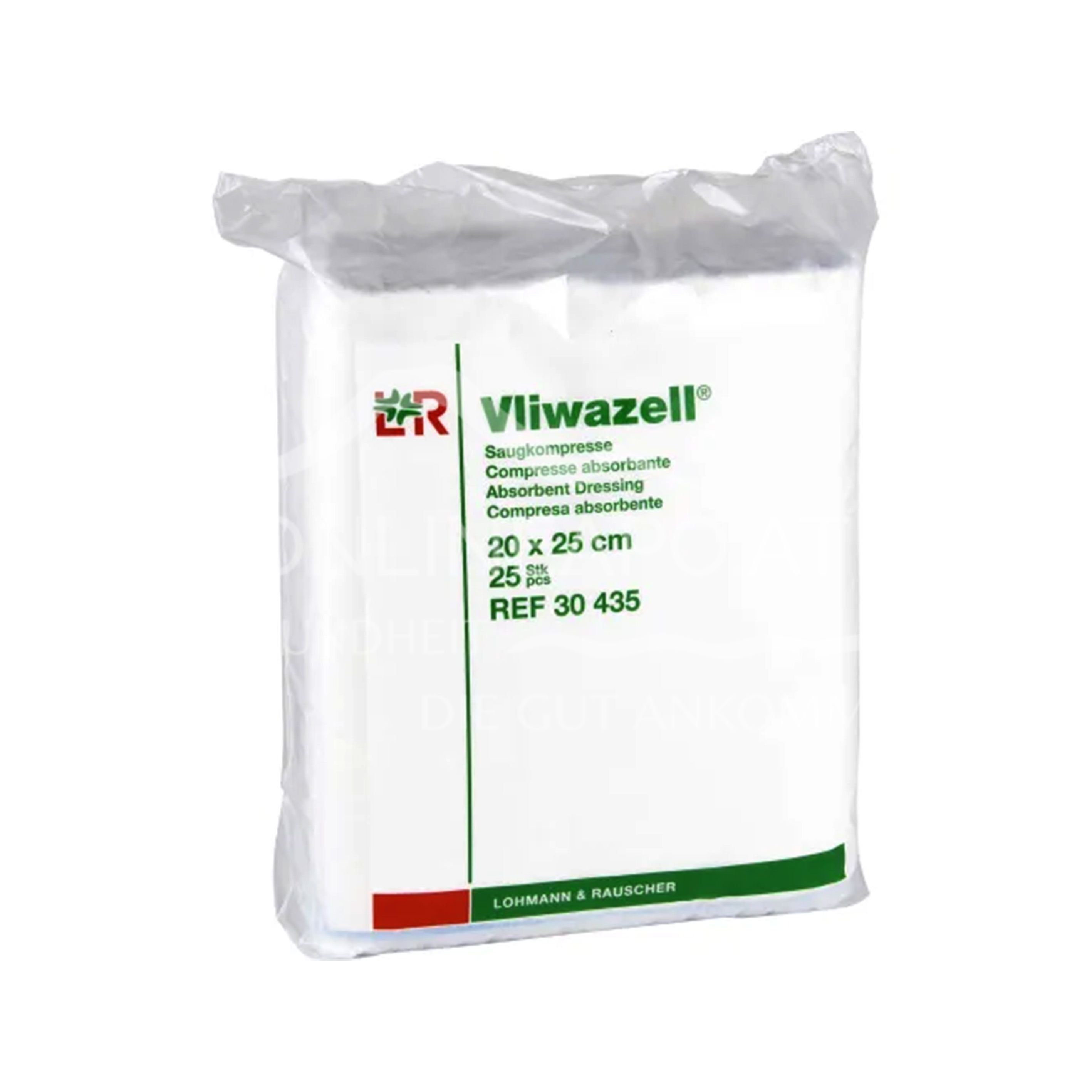 Vliwazell® hochsaugfähige Wundauflage unsteril, 20 x 25 cm im Folienbeutel