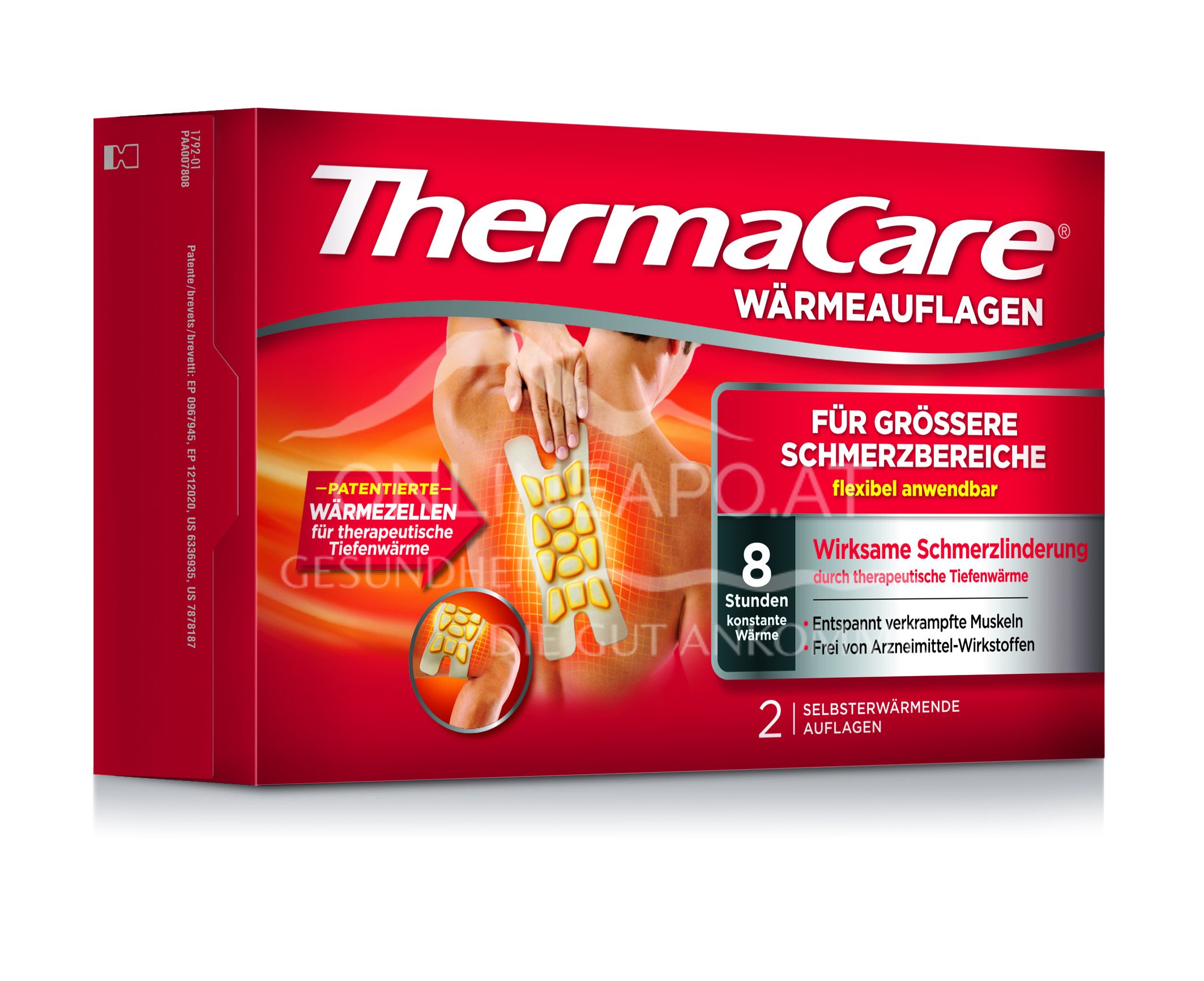 ThermaCare® Wärmeauflagen für größere Schmerzbereiche