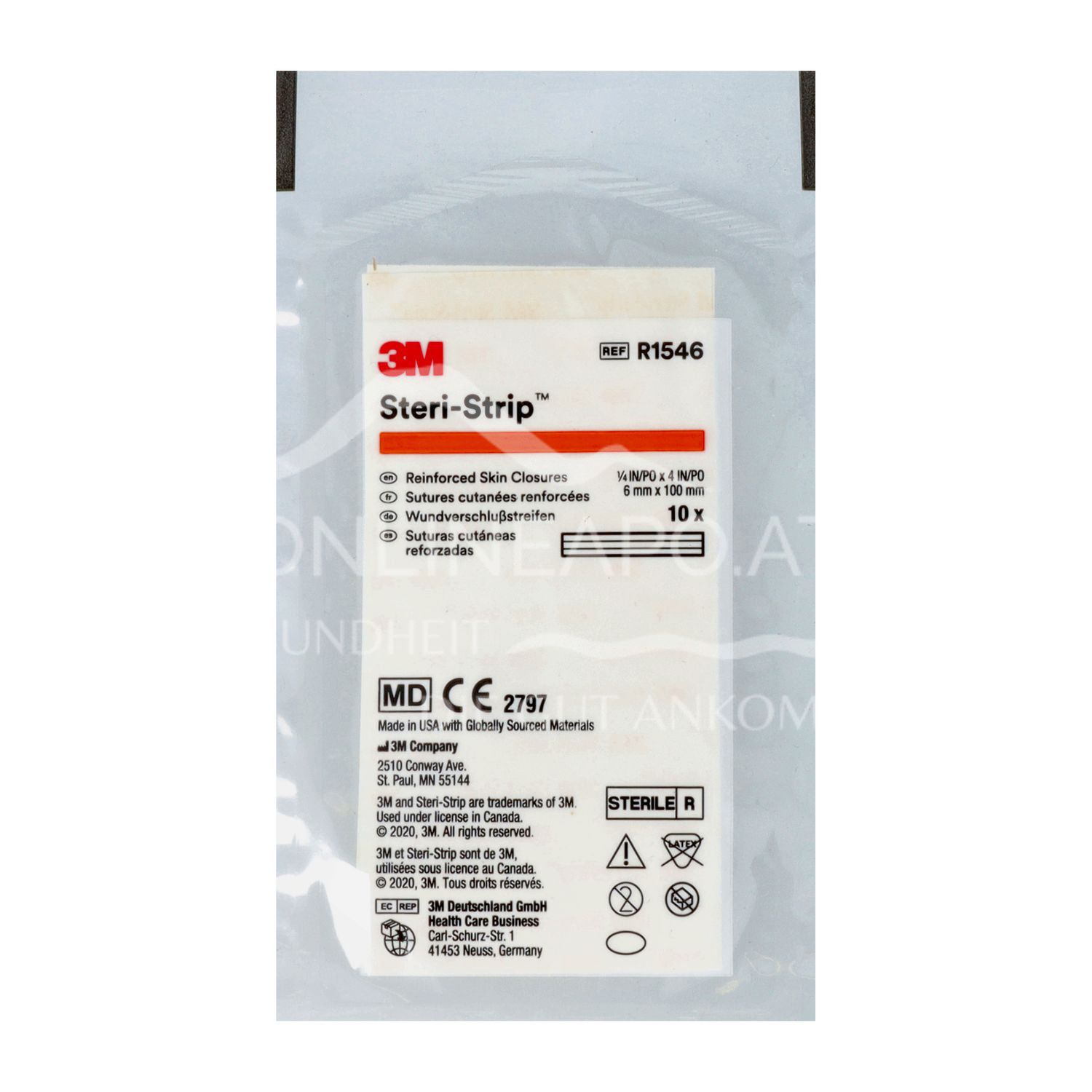 3M™ Steri-Strip™ wound closure strips, R1546, 6 x 100 mm