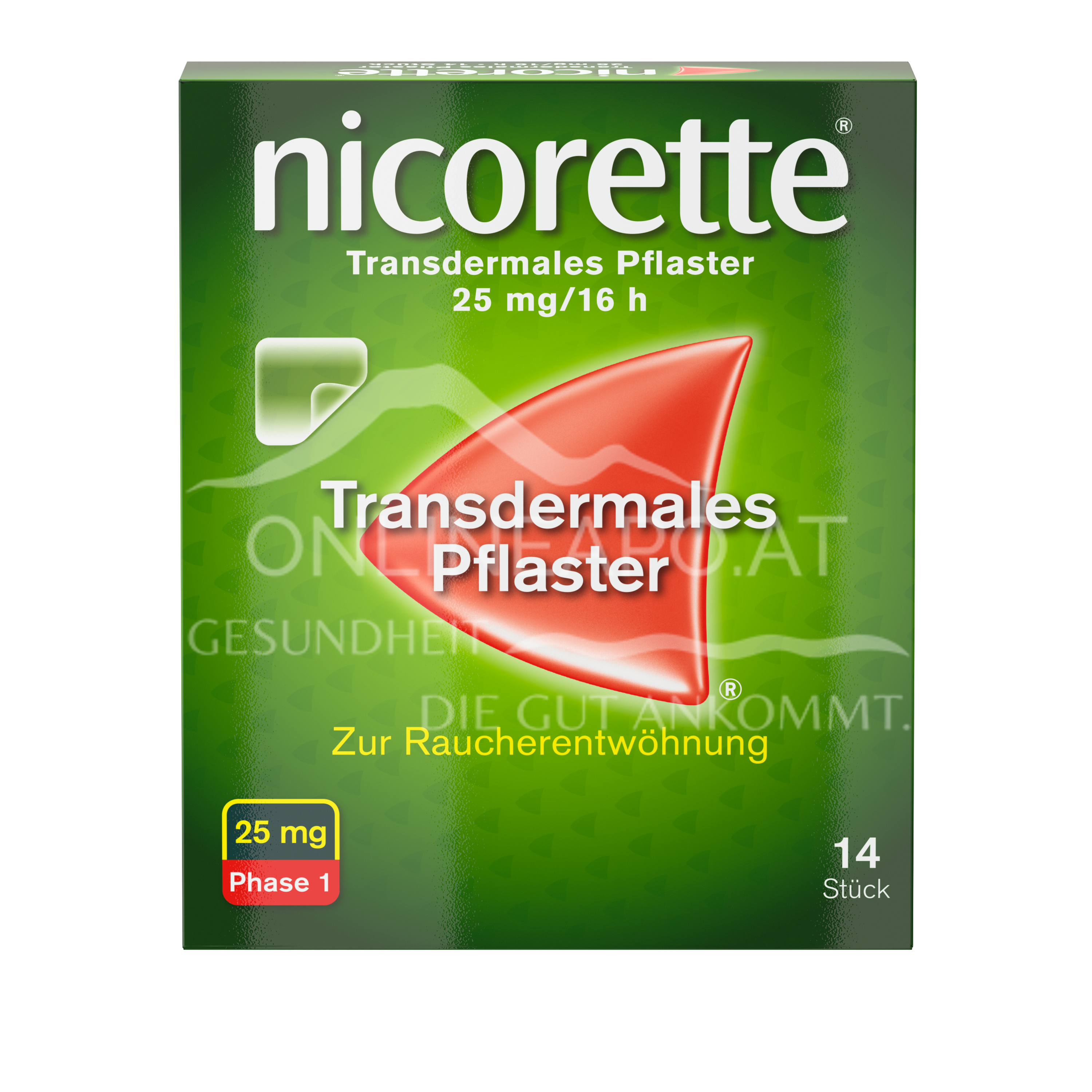 Nicorette 25 mg/16 h – transdermales Pflaster