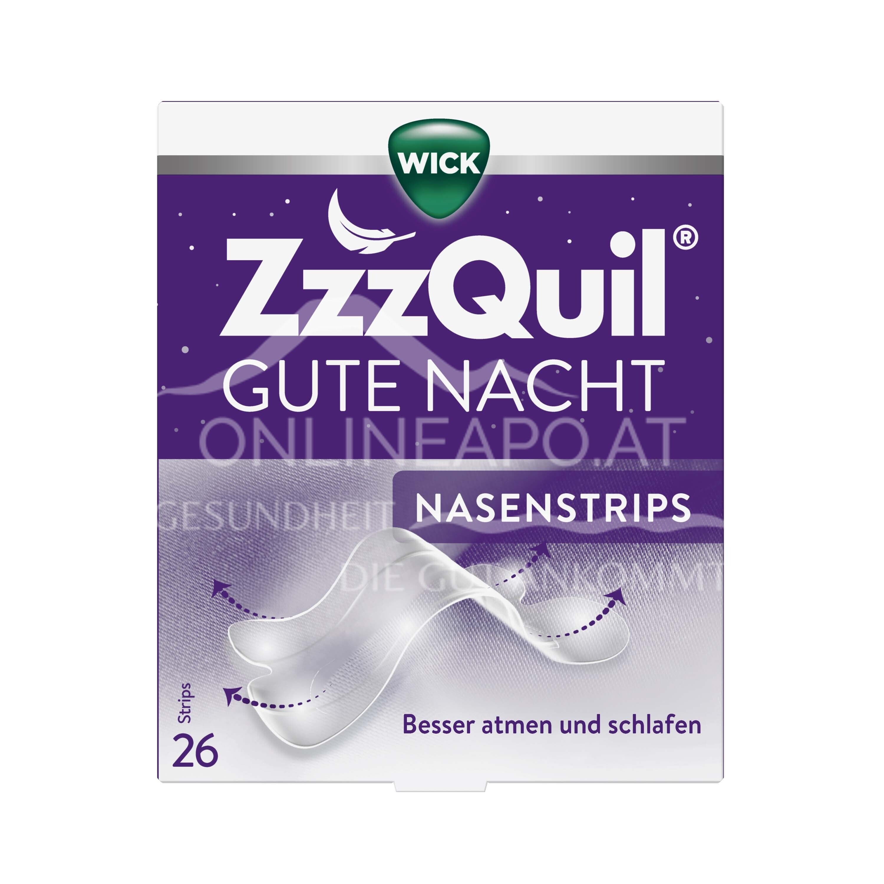 WICK Zzzquil Gute Nacht Nasenstrips