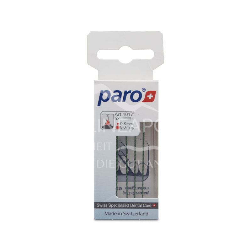 paro® isola long Zwischenraumbürste, medium, grün, zylindrisch, ø 8 mm
