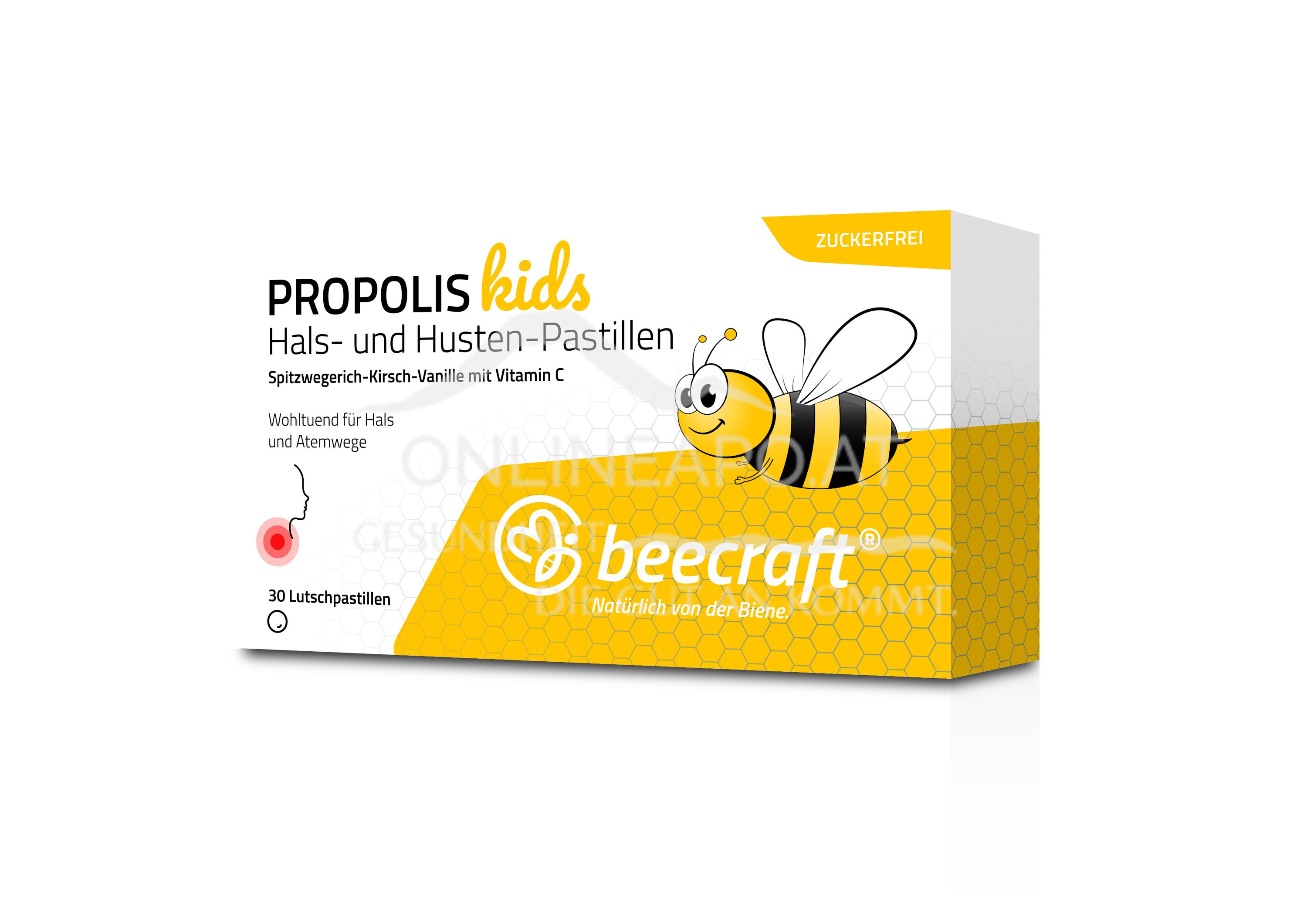 beecraft® Propolis Hals- und Husten-Pastillen für Kinder
