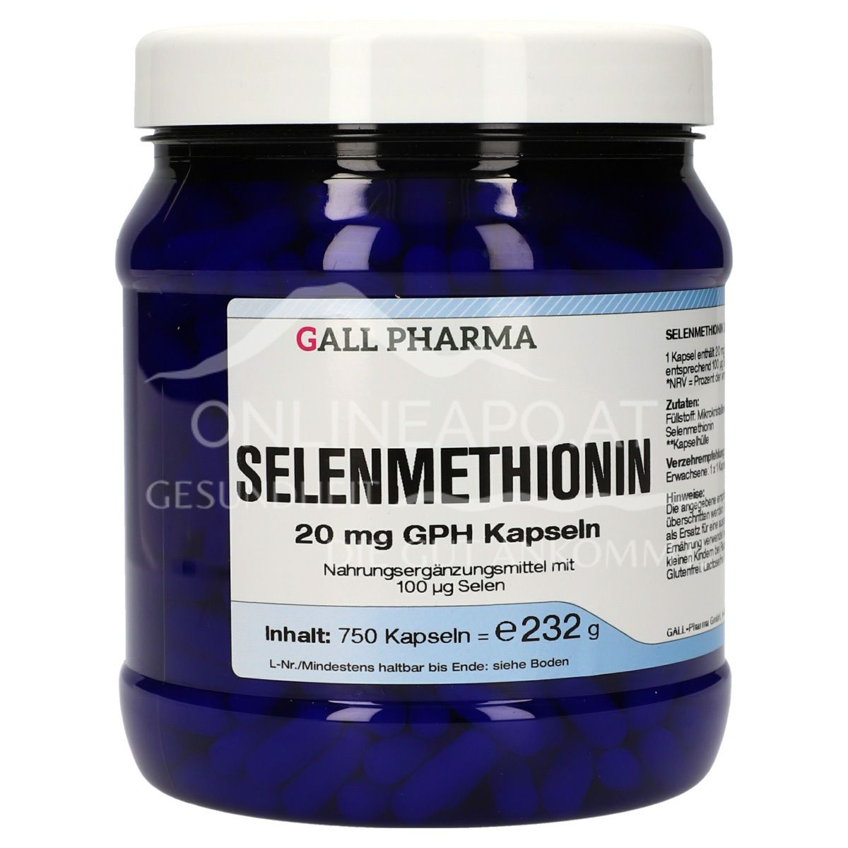 Gall Pharma Selenmethionin 20 mg Kapseln
