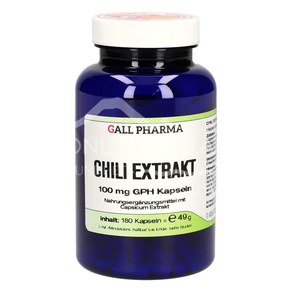 Gall Pharma Chili Extrakt 100 mg Kapseln