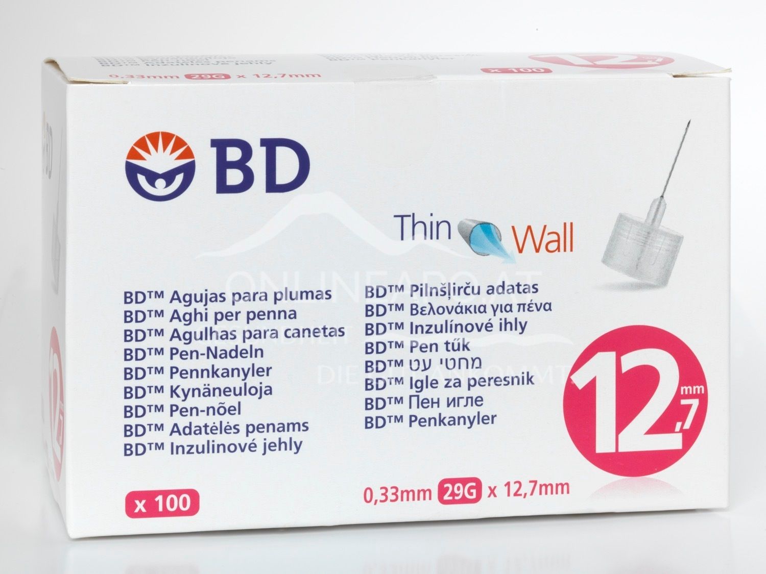 BD Micro-Fine Ultra™ Pen-Nadeln, 29 G, 0,33 x 12,7 mm