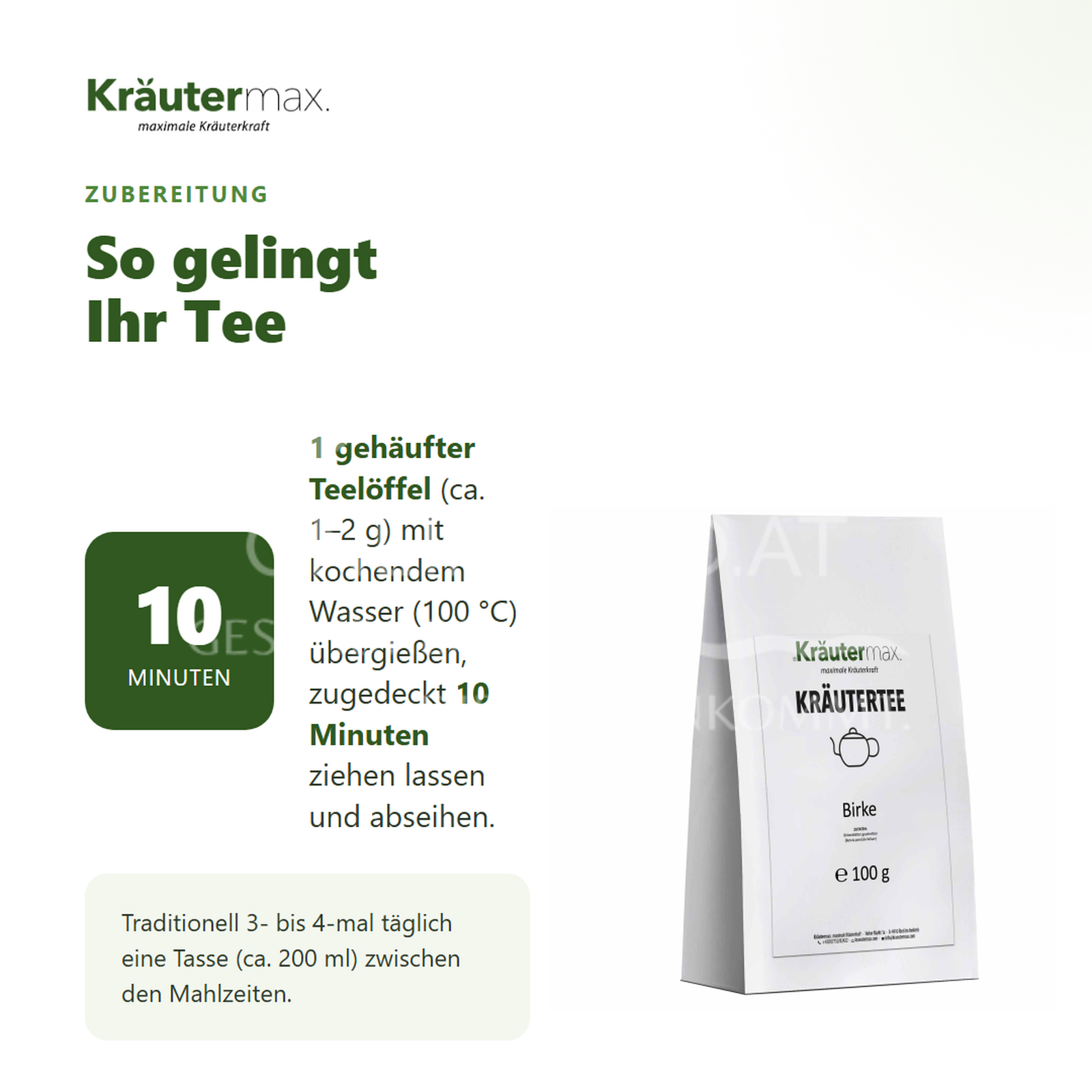 Kräutermax Birkenblätter Tee