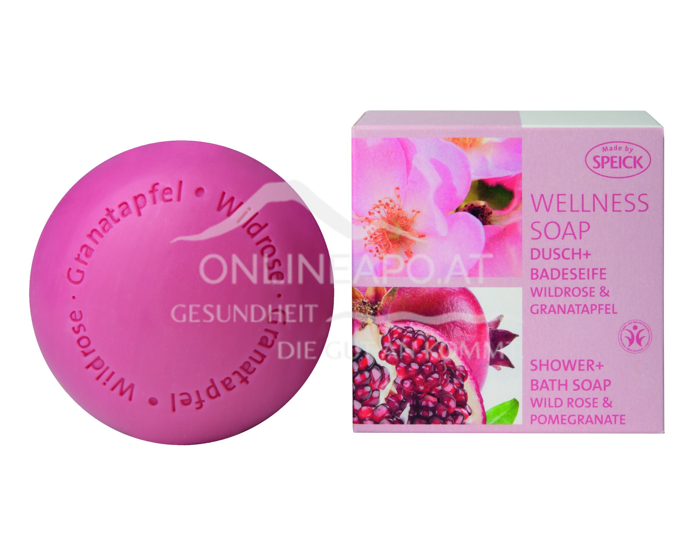 Made by Speick Wellness Soap Wildrose & Granatapfel