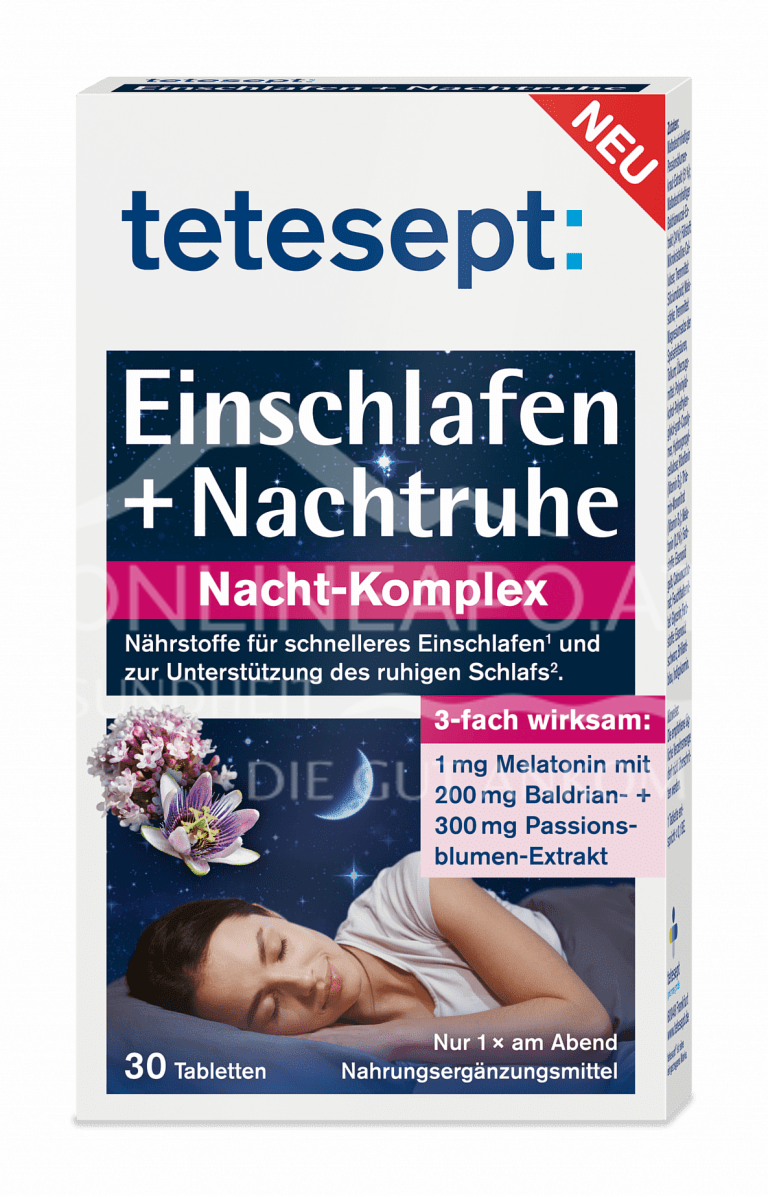 tetesept Einschlafen + Nachtruhe Nacht-Komplex Tabletten
