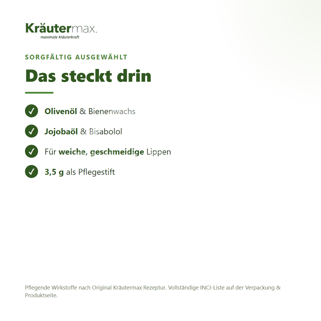 Kräutermax Olivenöl Lippenbalsam