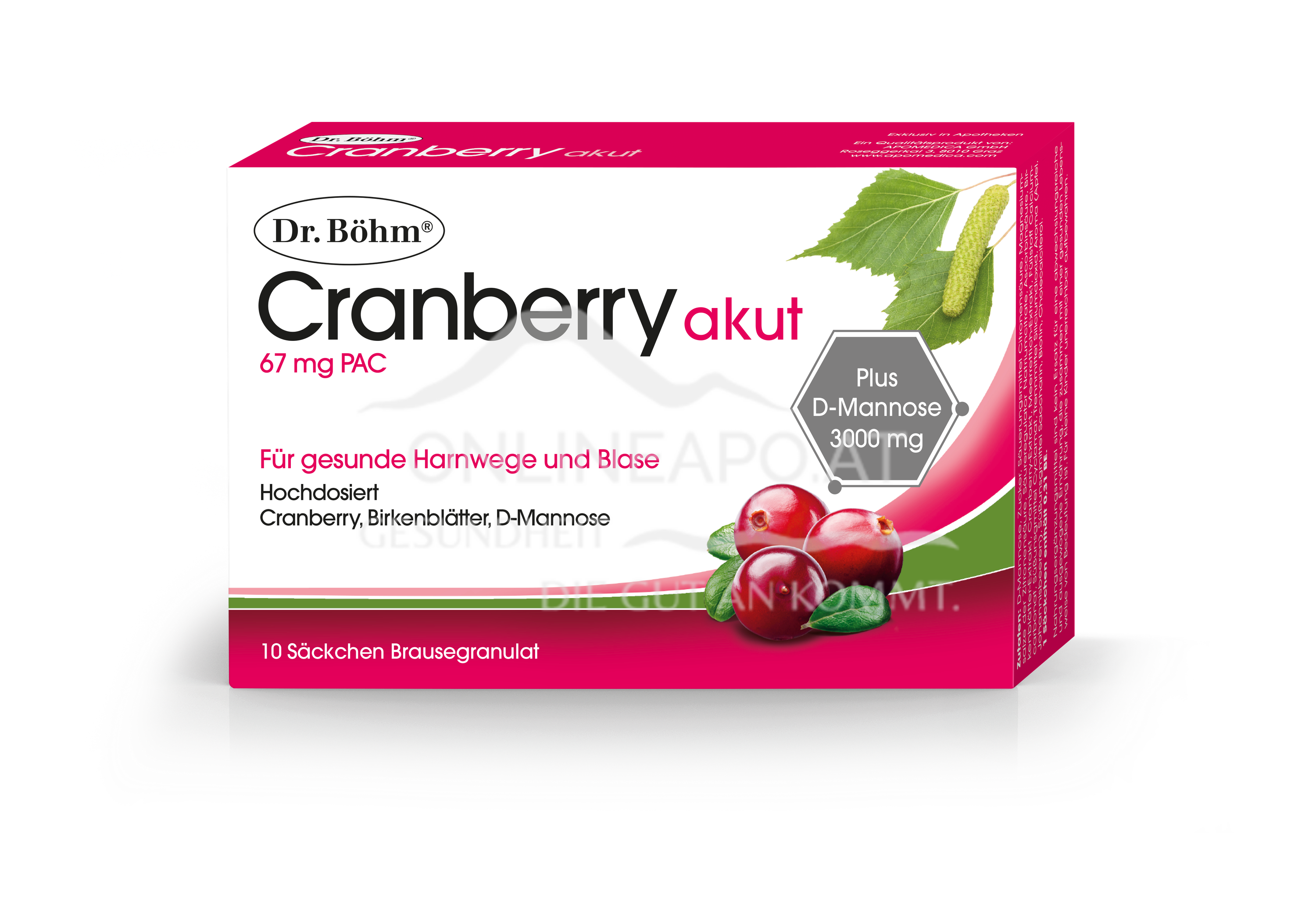 Dr. Böhm® Cranberry akut Brausegranulat