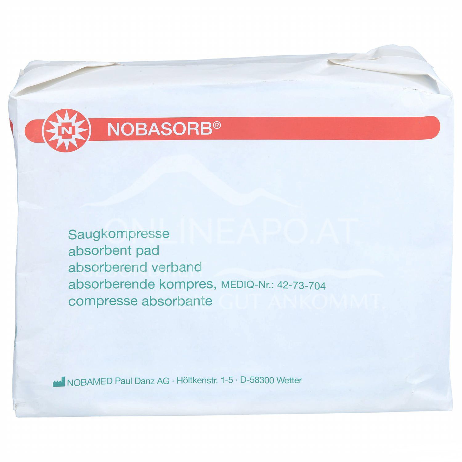 NOBASORB® Saugkompressen unsteril, 10 x 20 cm