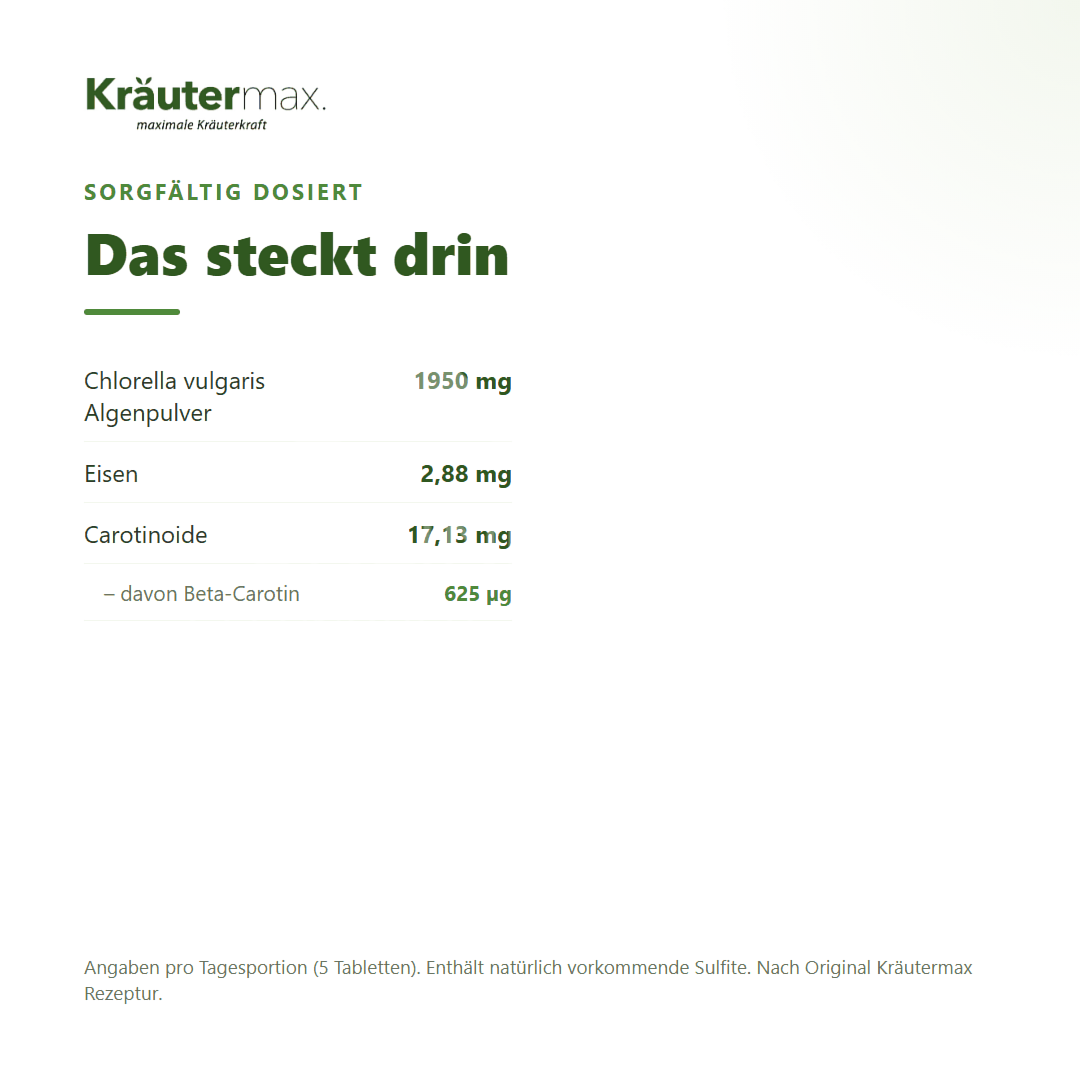 Kräutermax Chlorella Tabletten