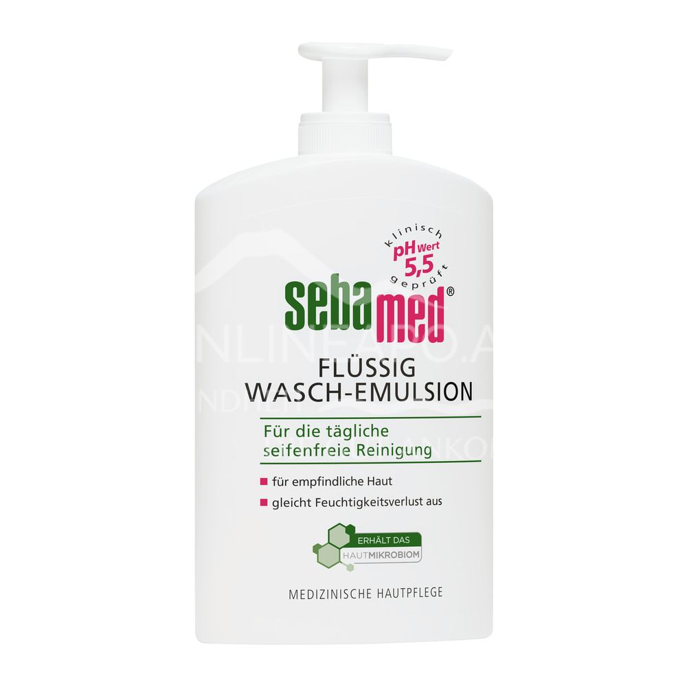 Sebamed liquid wash emulsion with dispenser