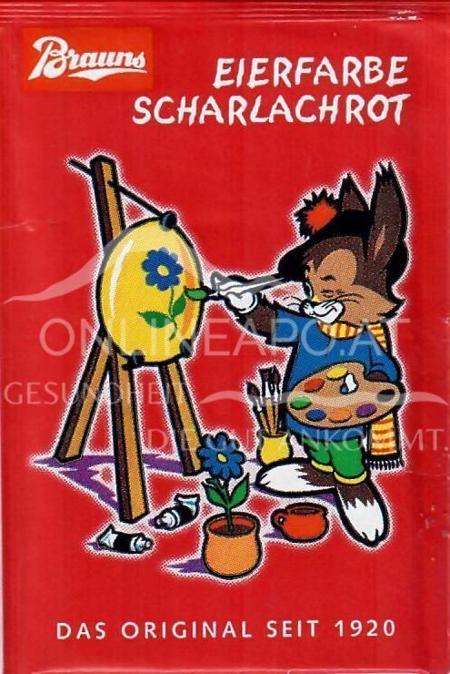 Brauns Eierfarbe Scharlachrot