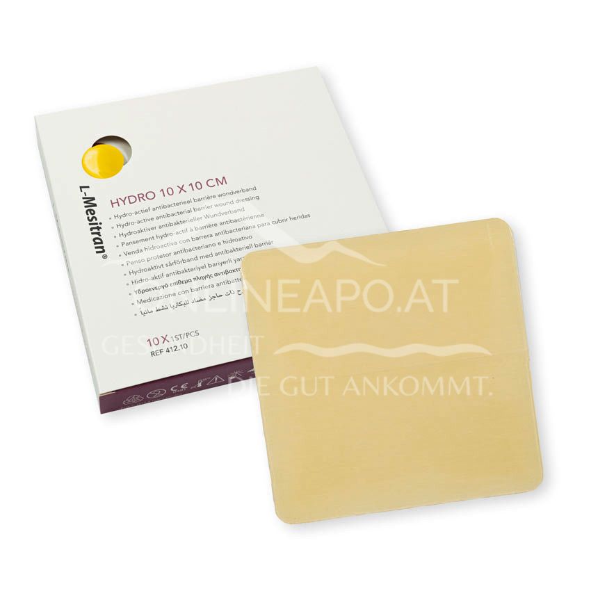 L-Mesitran® Hydro Hydroaktiver antibakterieller Wundverband, 10 x 10 cm