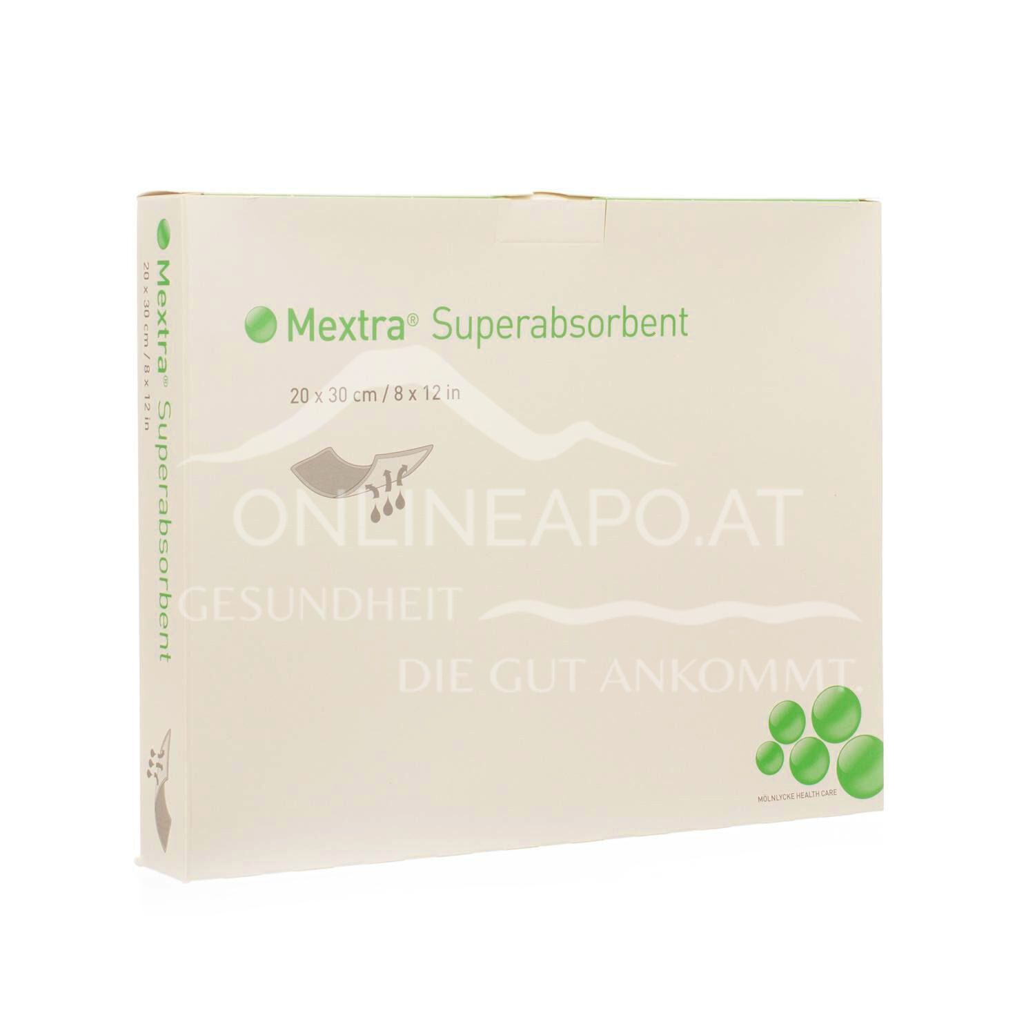 Mölnlycke Mextra® Superabsorbent Superabsorbent Wound Dressing sterile, 20 x 25 cm copy