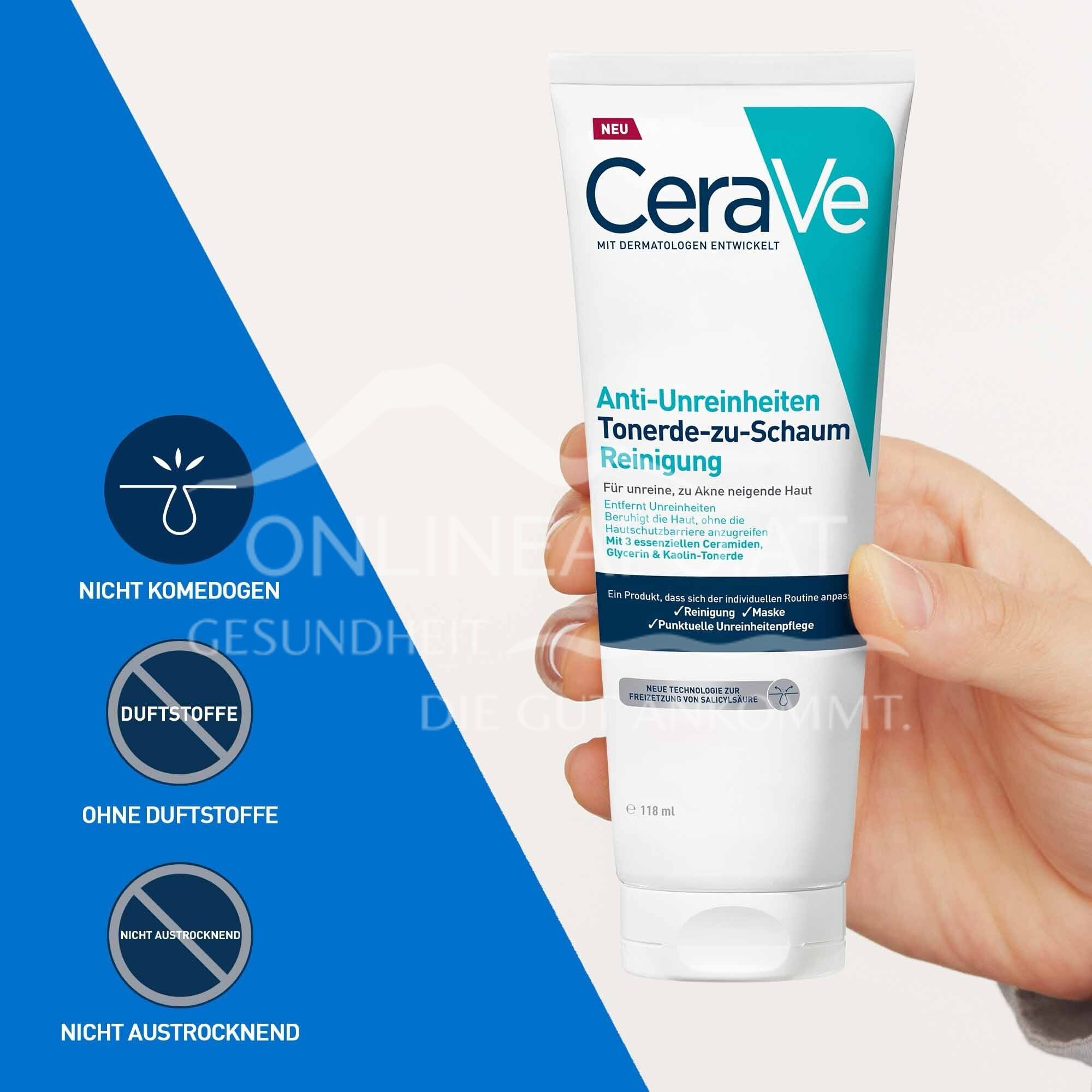 CeraVe Tonerde-zu-Schaum-Reinigung