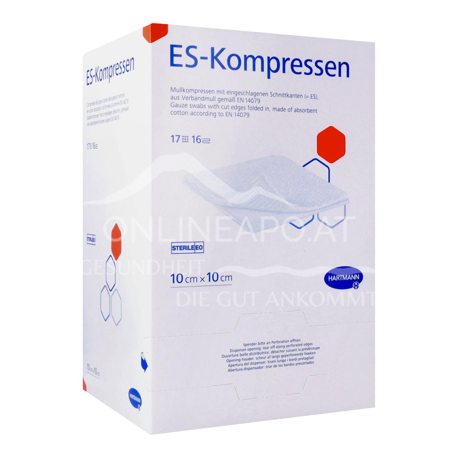ES compresses 16-fold, sterile, 10 x 10 cm, 40 x 2 pieces