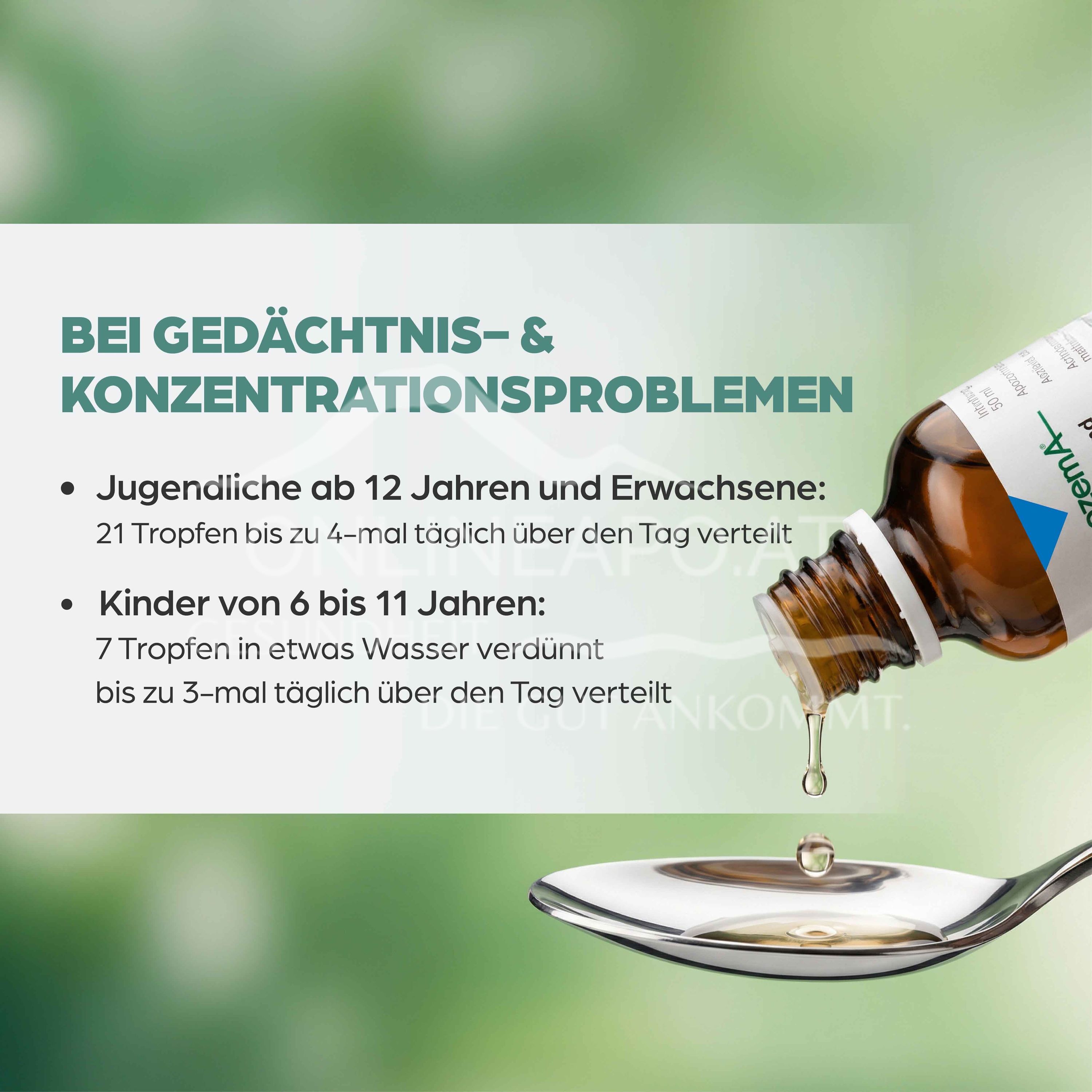 Apozema® Memory and Concentration Glonoinum complex No. 17 drops for oral use