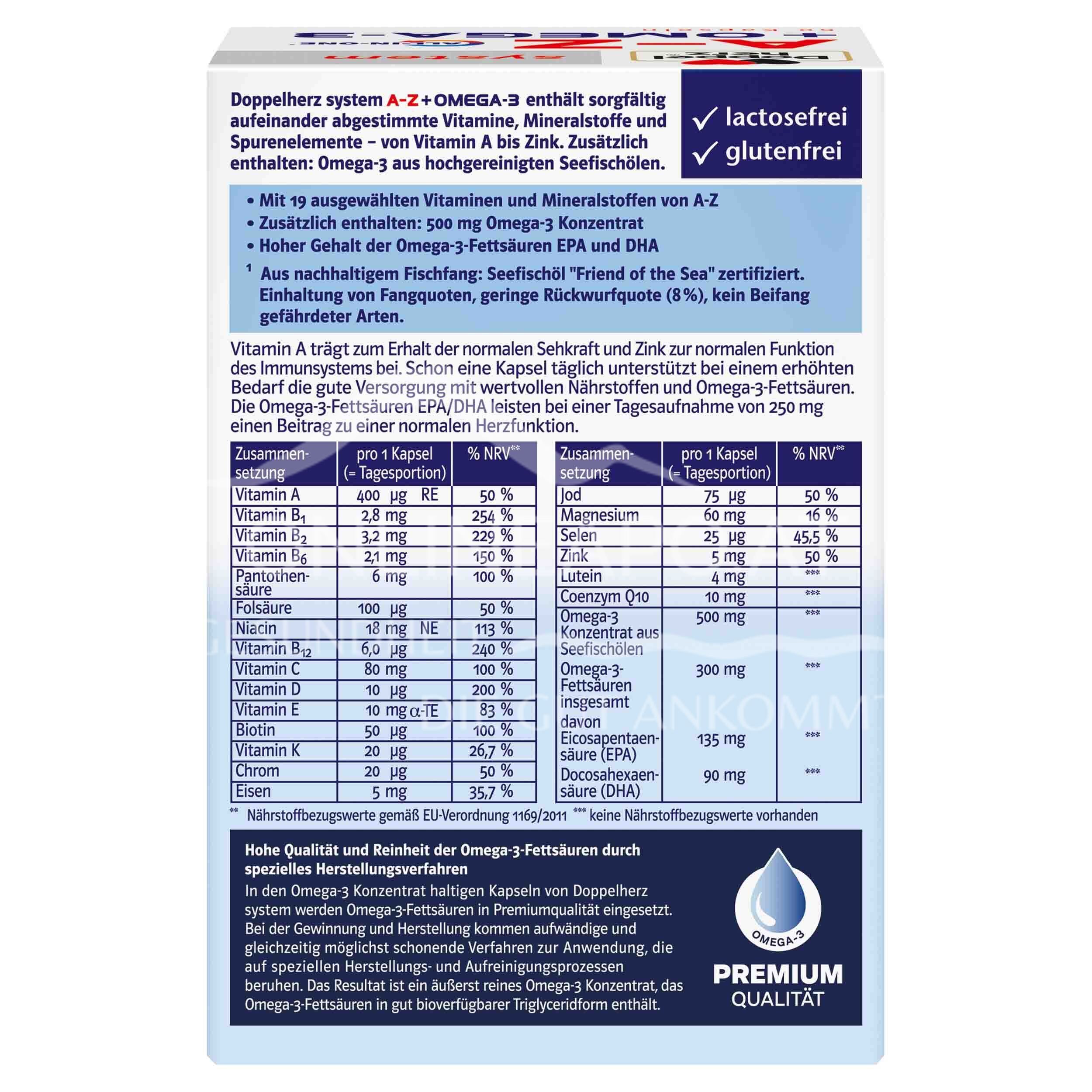 Double Heart System A-Z + OMEGA-3 ALL-IN-ONE* Capsules