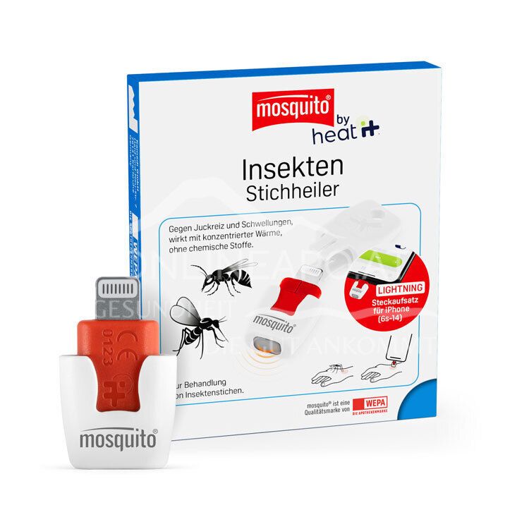 mosquito® by heat it® Insekten-Stichheiler - Iphone (6s-14) Lightning Adapter